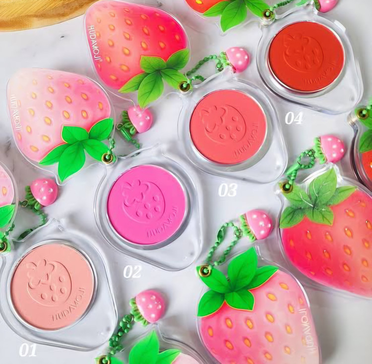 رژگونه توت فرنگی hudamoji