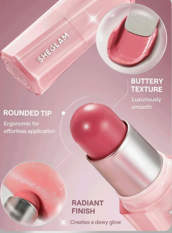 رژگونه کره ای شیگلم رنگ rose ritual