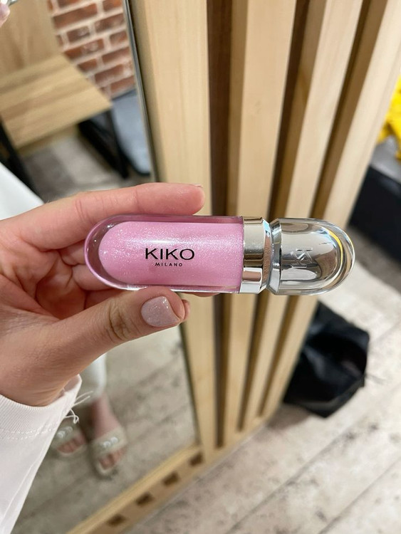 لیپ گلاس صورتی kiko