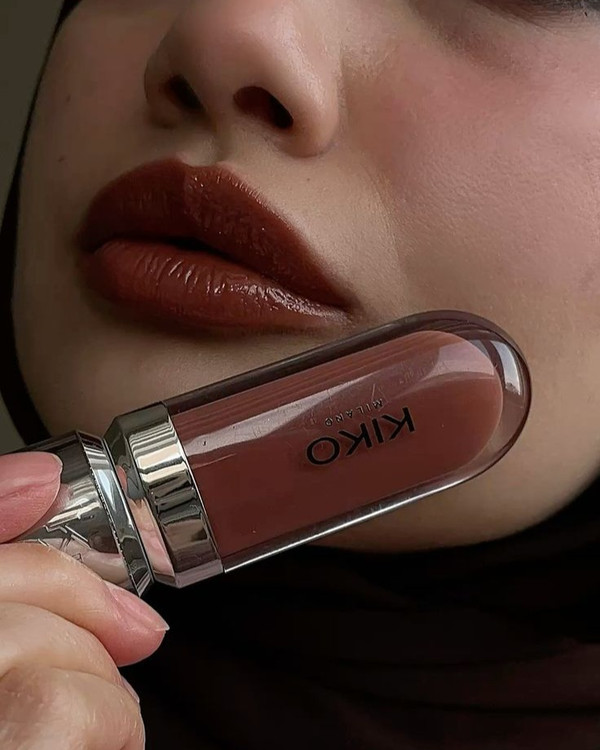 لیپ گلاس قهوه ای کیکو
