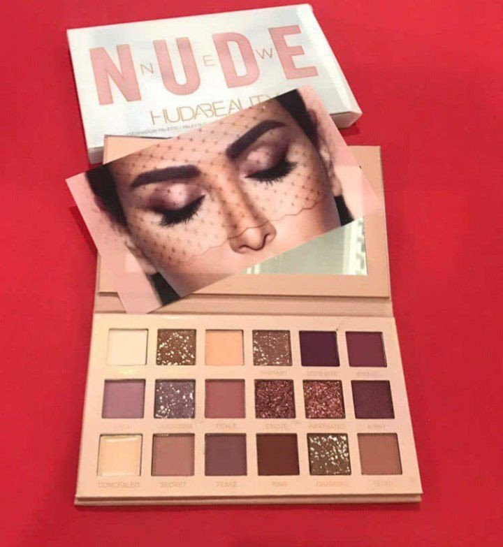 پلت سایه ۱۸ رنگ نود هدی بیوتی Huda beauty🤎