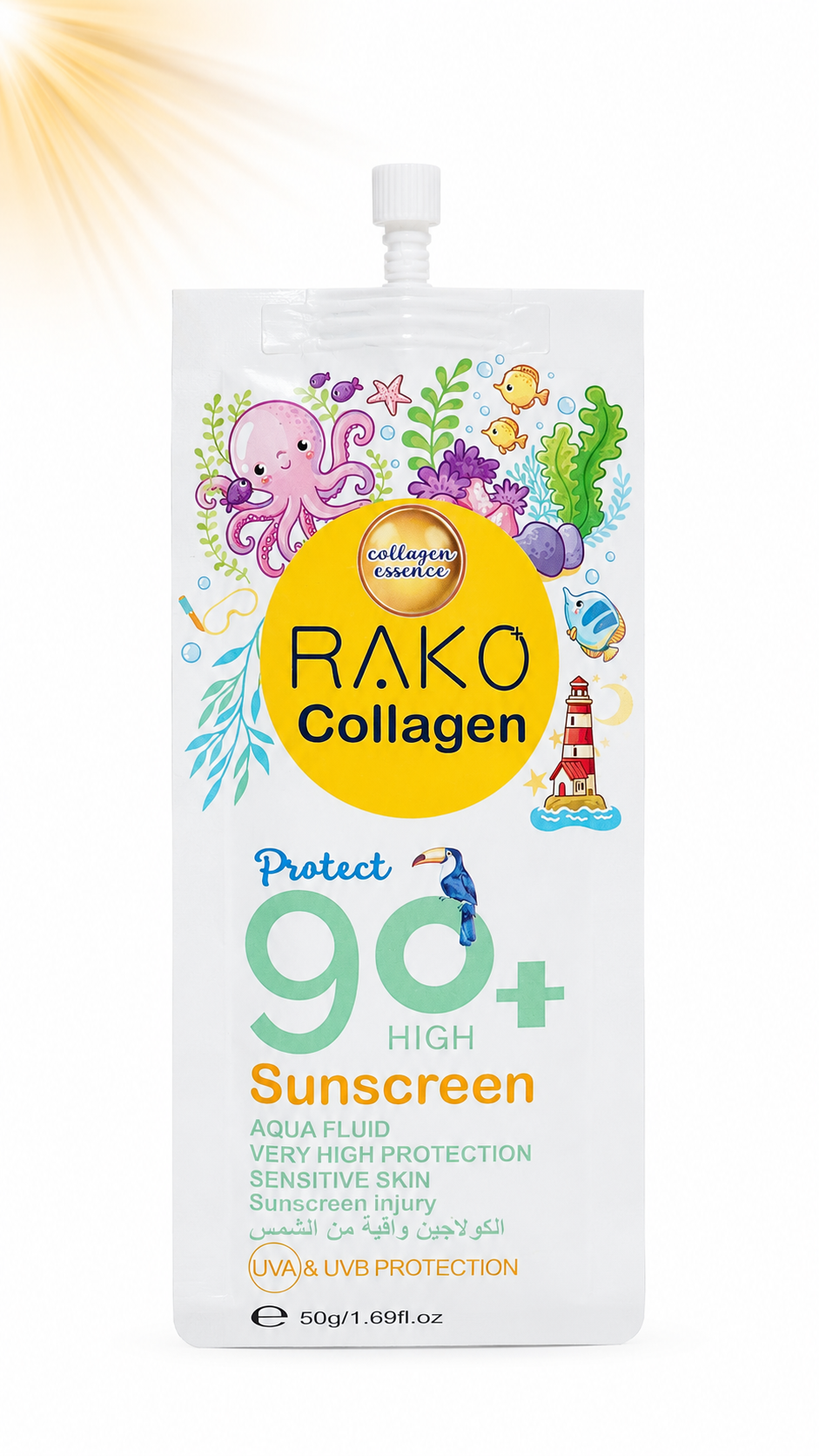 ضدآفتاب ساندیسی فلوئیدی راکو Rako🐙