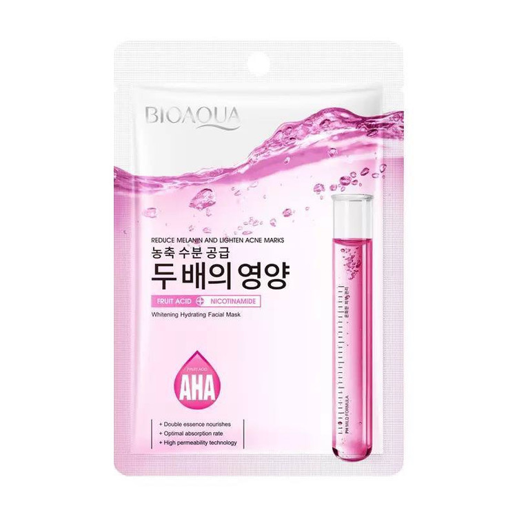 ماسک ورقه ای روشن کننده نیکوتین آمید بیوآکوا Bioaqua🎀